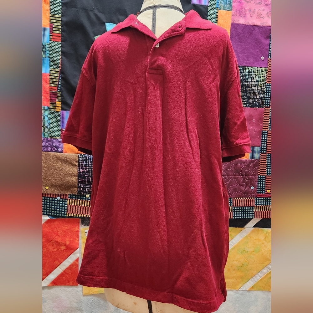 Old Navy, Maroon, Regular Fit Polo (Medium)